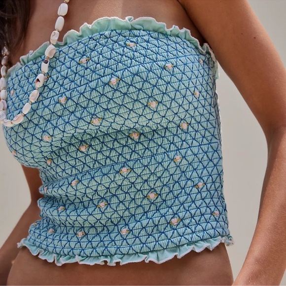 Free People FIELD OF ROSES TUBE TOP - Picture 5 of 12